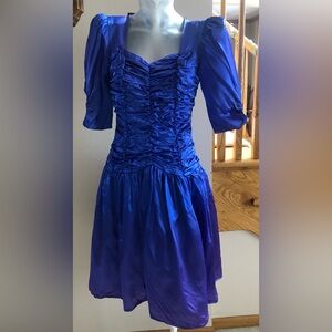 Vintage Size 3 Blue Dress